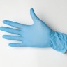 Перчатки нитриловые смотровые нестерильные неопудренные текстурированные цвет голубой размеры S, M, L, XS 