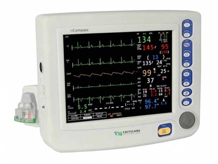 Прикроватный монитор пациента nGenuity Standard 8100E производства CRITICARE (США)